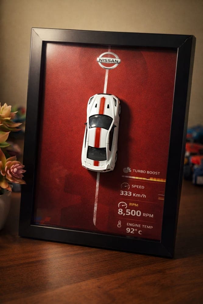 Nissan GTR 3D CCA car frame for home decor